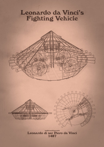 Da Vincis tank patent sephia
