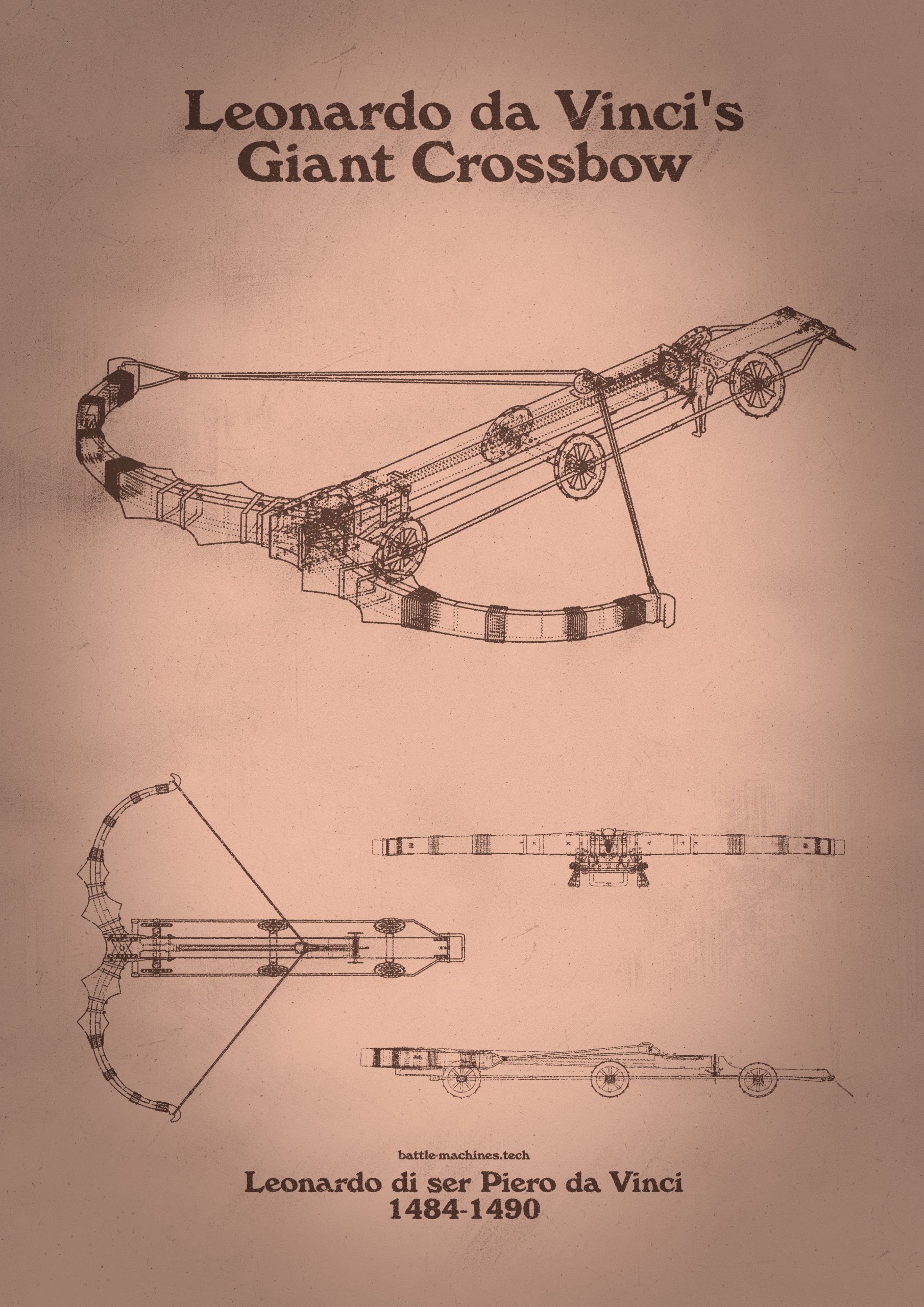 Da vinci's giant crossbow - patent art